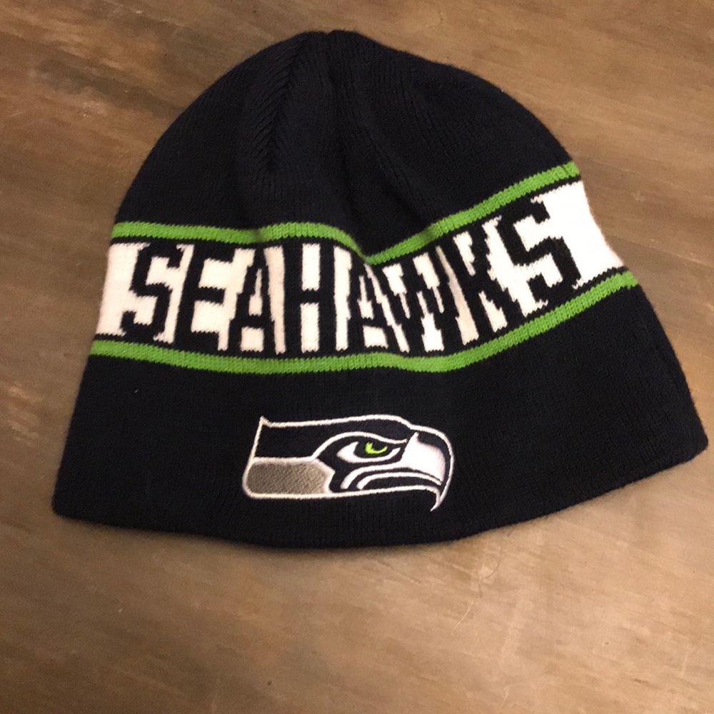 Seahawks beanie worn 1x